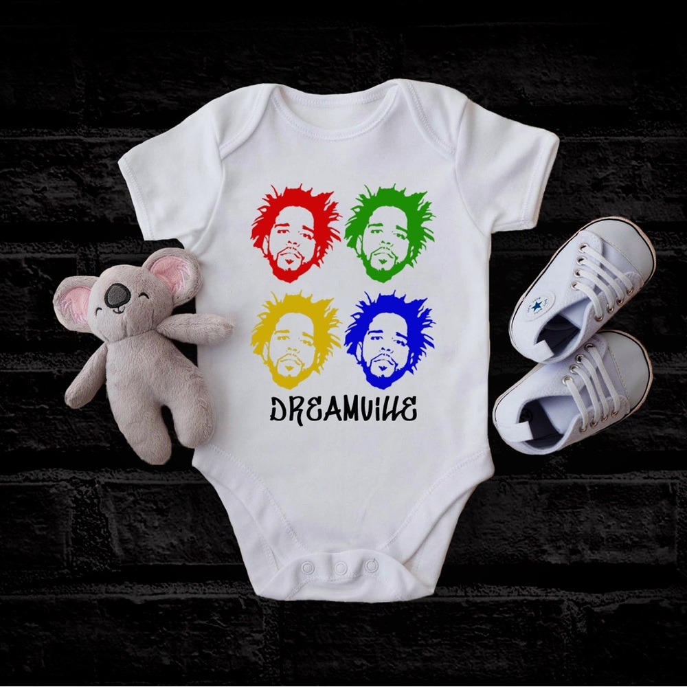 J Cole Dreamville Streetwear Baby Onesie Bodysuit